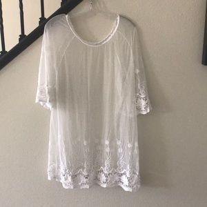 Lace slip dress